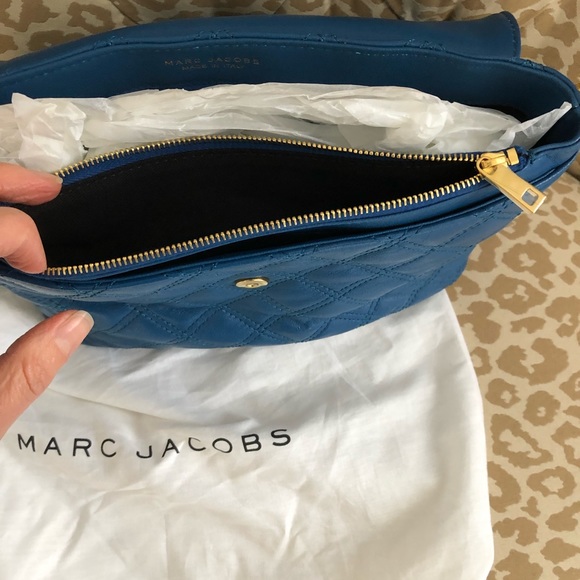 MARC JACOBS turquoise leather quilted handbag - Picture 5 of 5